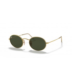 Ray-Ban RB3547 Oval Metall M (51 - 21) / GrÃ¶na linser och Guld ram SolglasÃ¶gon
