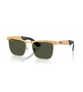 Ray-Ban RB3875 Wayfarer Deluxe L (53 - 18) / Gröna linser och Guld ram Solglasögon