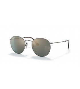 Ray-Ban RB8247 Runda Titan S (50 - 21) / Blå linser och Silver ram Solglasögon