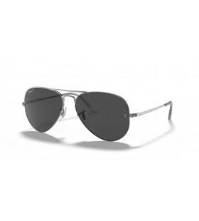 Ray-Ban RB3689 Flygare Metall II XXL (62 - 14) / Svarta linser och Silver ram SolglasÃ¶gon