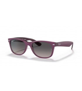 Ray-Ban Nya Wayfarer RB2132 Klassiska S (52 - 18) / GrÃ¥ linser och Violett ram SolglasÃ¶gon