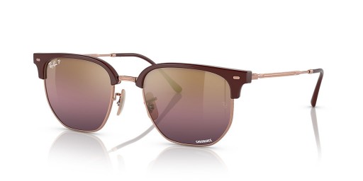 Ray-Ban RB4416F Yeni Clubmaster XXL (55-20) / Kırmızı lensler ve Kırmızı çerçeve Güneş Gözlüğü