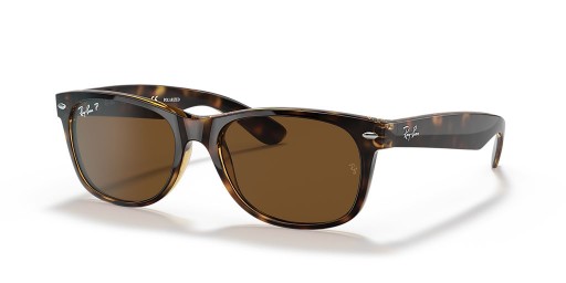 Ray-Ban RB2132 Yeni Wayfarer Klasik M (55-18) / Kahverengi lensler ve Kaplumbağa çerçeve Güneş Gözlüğü