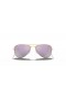 Ray-Ban RB9506S Havacı Çocuklar M (50-13) / Mor lensler ve Altın çerçeve güneş gözlüğü