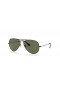 Ray-Ban RB3025 Aviator Classic XL (58-14) / Yeşil lensler ve Siyah çerçeve Güneş Gözlüğü