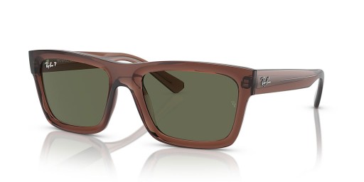 Ray-Ban RB4396 Warren Bio-Base de M (54 - 20) / lentes de color Verde y Marrón, Gafas de sol de montura