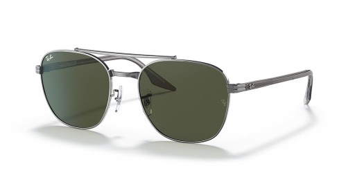 Ray-Ban RB3688 M (55 - 19) / lentes de color Verde y Plata Gafas de sol de montura
