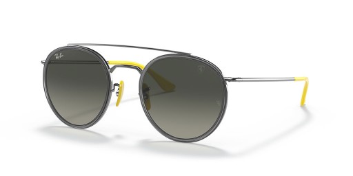 Ray-Ban RB3647M de la Scuderia Ferrari de Colección de M (51 - 22) / Gris lentes y Gafas de sol de montura de Plata
