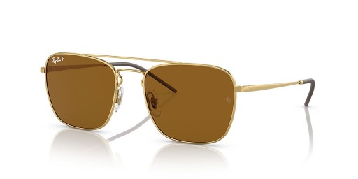 Ray-Ban RB3588 L (55 - 19) / Marrón lentes y Gafas de sol de montura de Oro