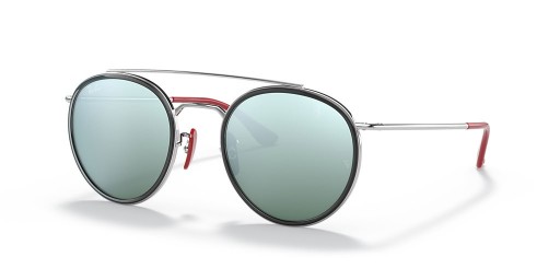 Ray-Ban RB3647M de la Scuderia Ferrari de Colección de M (51 - 22) / de Plata y lentes de Gafas de sol de montura de Plata
