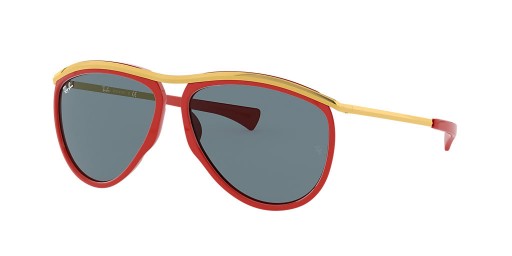 Ray-Ban RB2219 Aviador Olímpico M (59 - 13) / lentes Azules y Rojos Gafas de sol de montura