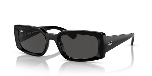 Ray-Ban RB4395 Kiliane Bio-Base de M (54 - 21) / Gris y lentes de marco Negro, Gafas de sol