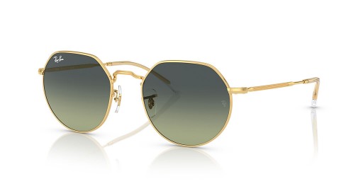 Ray-Ban RB3565 Jack M (51 - 20) / lentes de color Verde y Oro, Gafas de sol de montura