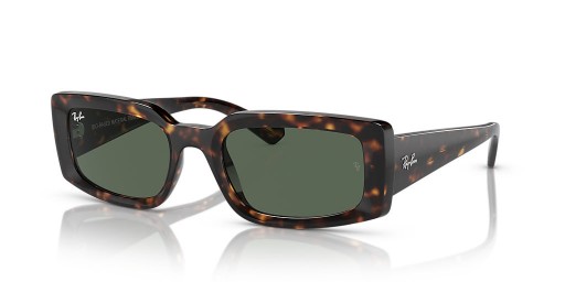 Ray-Ban RB4395 Kiliane Bio-Base de M (54 - 21) / lentes de color Verde y la Tortuga Gafas de sol de montura