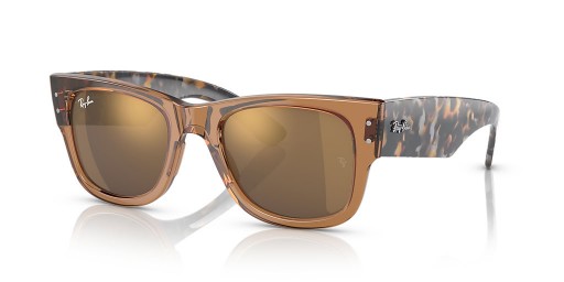 Ray-Ban RB0840S Mega Caminante M (51 - 21) / Oro lentes y Gafas de sol de montura Marrón