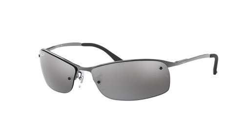 Ray-Ban RB3183 M (63 - 15) / de Plata y lentes de Gafas de sol de montura de Plata