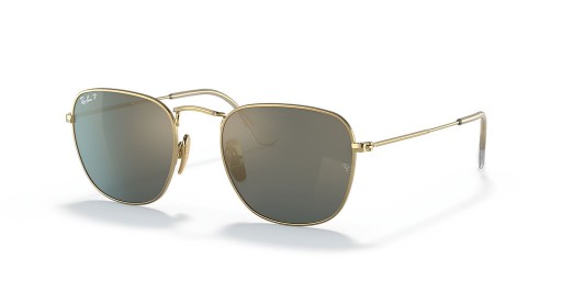 Ray-Ban RB8157 Frank Titanio S (51 - 20) / Azul lentes y Gafas de sol de montura de Oro