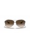 Ray-Ban RB3386 XXL (67 - 13) / Marrón lentes y Gafas de sol de montura de Plata