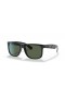 Ray-Ban RB4165 Justin Mickey D20 S (54 - 16) / lentes de color Verde y Negro Gafas de sol de montura