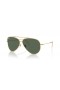 Ray-Ban RBR0101S Aviador Inversa XXL (62 - 11) / lentes de color Verde y Oro, Gafas de sol de montura
