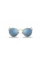 Ray-Ban RB3447N Plana Redonda Lentes de S (50 - 21) / Azul lentes y Gafas de sol de montura de Oro