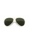 Ray-Ban RB3026 Aviator Large Metal II XXL (62 - 14) / lentes de color Verde y Oro, Gafas de sol de montura