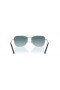 Ray-Ban RB3636 Nueva Caravana M (55 - 15) / Azul lentes y Gafas de sol de montura de Plata