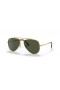 Ray-Ban RB3625 Nuevo Aviador XXL (62 - 14) / lentes de color Verde y Oro, Gafas de sol de montura
