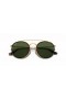 Ray-Ban RB3647N Ronda de Doble Puente M (51 - 22) / lentes de color Verde y Oro, Gafas de sol de montura
