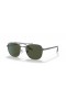 Ray-Ban RB3688 M (55 - 19) / lentes de color Verde y Plata Gafas de sol de montura