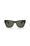 Ray-Ban RB0840S Mega Caminante M (51 - 21) / lentes de color Verde y Negro Gafas de sol de montura