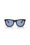 Ray-Ban RBR0502SF Caminante Inversa M (53 - 20) / Azul y lentes de marco Negro, Gafas de sol