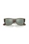 Ray-Ban RB0840S Mega Caminante M (51 - 21) / de Plata y lentes de marco Verde de las Gafas de sol