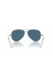 Ray-Ban RB8089 Aviator Titanium L (58 - 14) / Azul lentes y Gafas de sol de montura de Plata