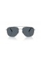 Ray-Ban RB8097 William Titanium XL (59 - 17) / Azul lentes y Gafas de sol de montura de Plata