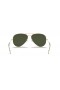 Ray-Ban RB3026 Aviator Large Metal II XXL (62 - 14) / lentes de color Verde y Oro, Gafas de sol de montura
