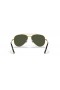 Ray-Ban RB3625 Nuevo Aviador XXL (62 - 14) / lentes de color Verde y Oro, Gafas de sol de montura