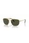 Ray-Ban RB3708 L (56 - 18) / lentes de color Verde y Oro, Gafas de sol de montura