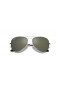 Ray-Ban RB3025 Aviator Espejo XL (58 - 14) / Gris lentes y Gafas de sol de montura de Plata