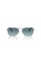 Ray-Ban RB3636 Nueva Caravana M (55 - 15) / Azul lentes y Gafas de sol de montura de Plata