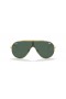 Ray-Ban RB3597 Alas XL (0 - 133) / lentes de color Verde y Oro, Gafas de sol de montura