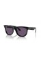 Ray-Ban RBR0502SF Caminante Inversa M (53 - 20) / Violeta y lentes de marco Negro, Gafas de sol