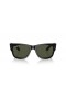 Ray-Ban RB0840S Mega Caminante M (51 - 21) / lentes de color Verde y Negro Gafas de sol de montura