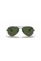 Ray-Ban RB3689 Aviador de Metal II L (58 - 14) / lentes de color Verde y Negro Gafas de sol de montura