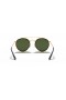 Ray-Ban RB3647N Ronda de Doble Puente M (51 - 22) / lentes de color Verde y Oro, Gafas de sol de montura