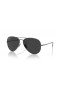 Ray-Ban RB8089 Aviator Titanium XXL (62 - 14) / lentes Negros y Gafas de sol de montura de Plata