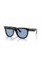 Ray-Ban RBR0502SF Caminante Inversa M (53 - 20) / Azul y lentes de marco Negro, Gafas de sol