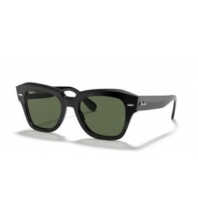 Ray-Ban RB2186 Estado de la Calle M (49 - 20) / lentes de color Verde y Negro Gafas de sol de montura
