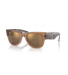 Ray-Ban RB0840S Mega Caminante M (51 - 21) / Oro lentes y Gafas de sol de montura Marrón