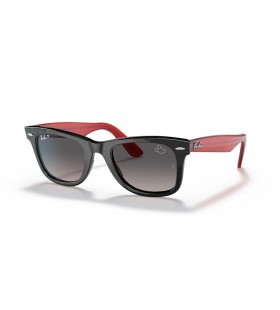 Ray-Ban RB2140 Wayfarer de Mickey J22 L (50 - 22) / Gris y lentes de marco Negro, Gafas de sol